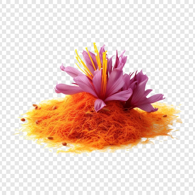 Free PSD saffron isolated on transparent background