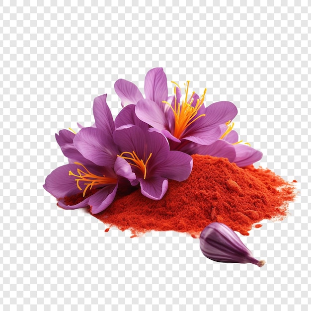 Free PSD saffron isolated on transparent background