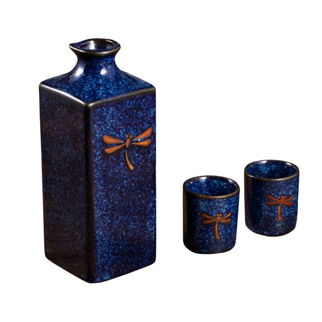Sake container isolated