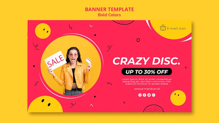 मुफ़्त PSD sale ad template banner