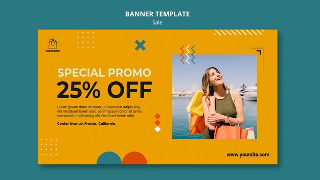 Sale concept banner template