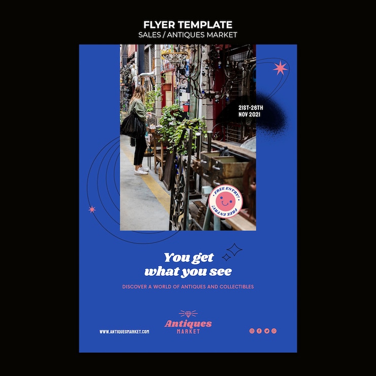 Free PSD sale flyer design template