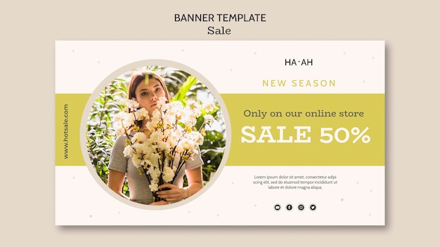 Free PSD sale offer banner template