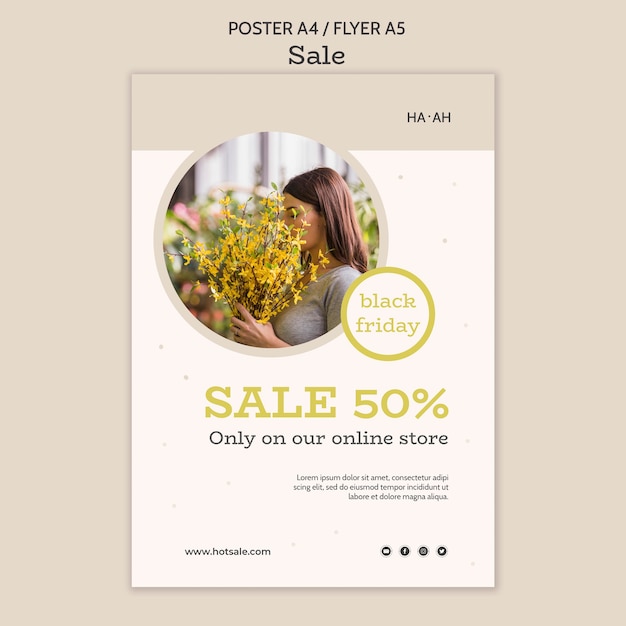 Free PSD sale offer flyer template