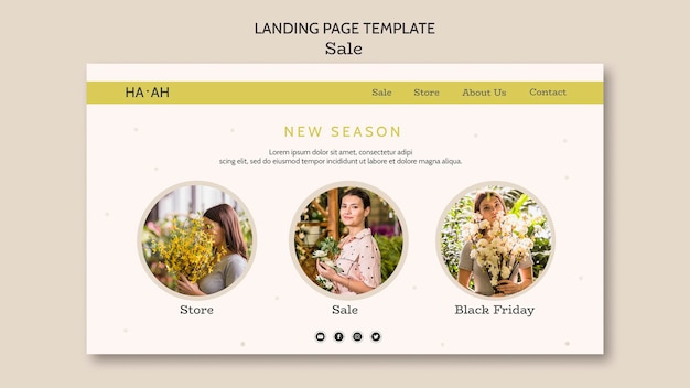 Free PSD sale offer web template