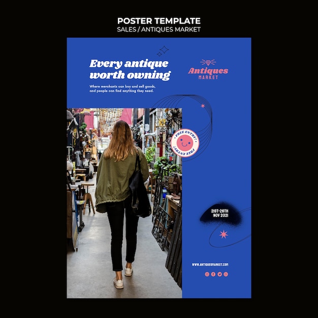 Free PSD sale poster design template