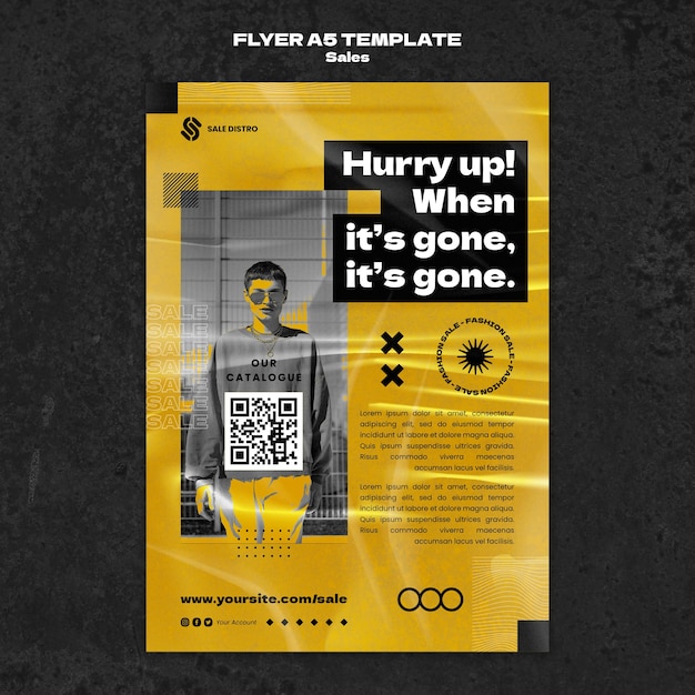 Free PSD sale poster design template