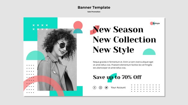 Free PSD sale promotion banner template