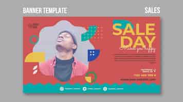 Free PSD sales banner template