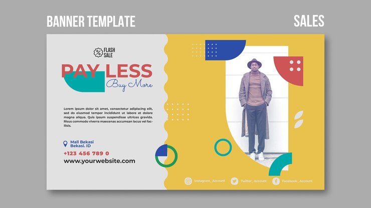 मुफ़्त PSD sales banner template