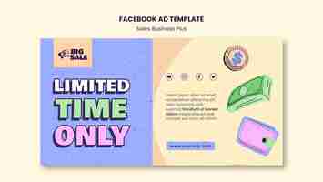 無料PSD 販売事業facebookテンプレート