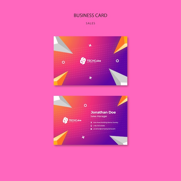 Sales Discount Business Card Template – Free PSD Download