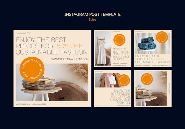 Free PSD sales discount instagram posts