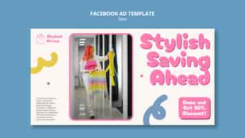 Free PSD sales facebook ad template