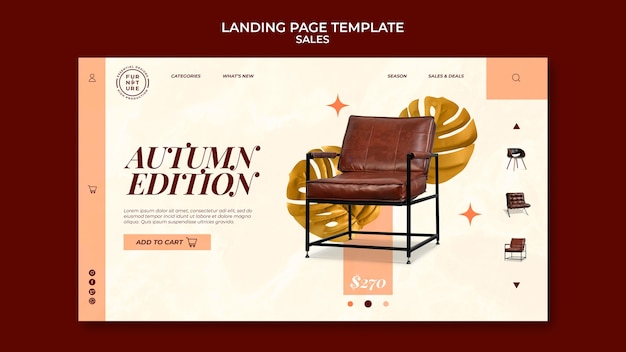 Sales landing page template