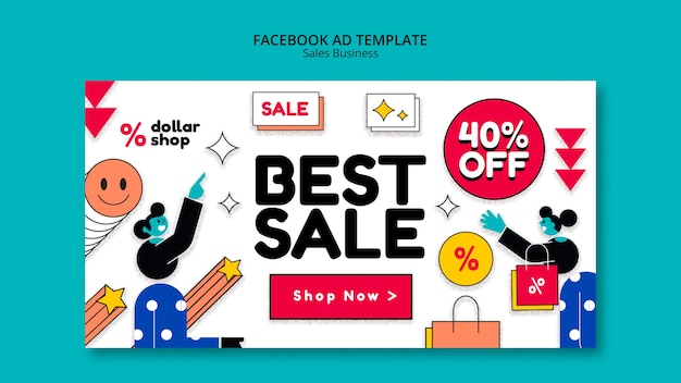 Free PSD sales social media promo template