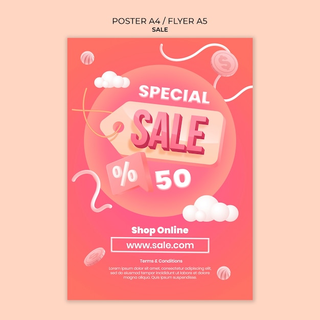 Free PSD Sales template design Free PSD Sales template design