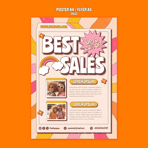 Sales  template design