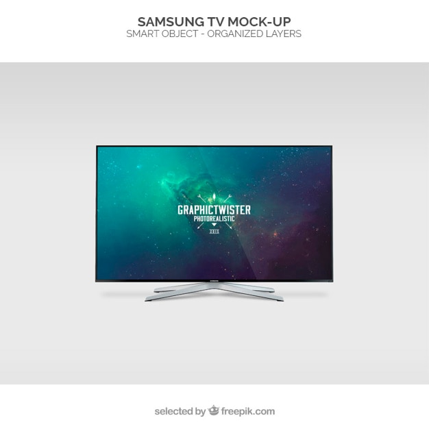 Web site landing page with 3d smart tv Royalty Free Vector