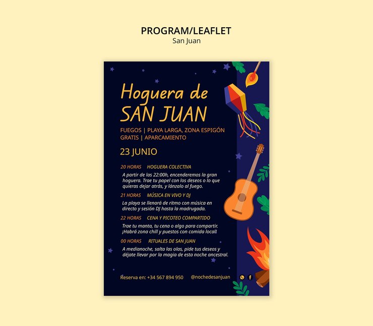 Free PSD san juan festival flyer