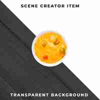 Free PSD sauce plate object transparent psd