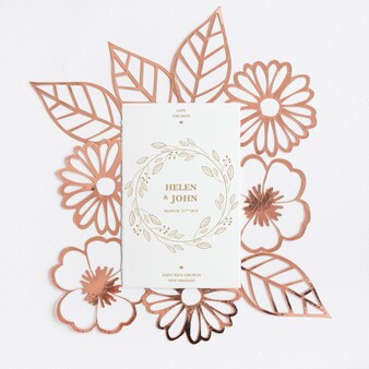 Download Free PSD | Save the date card mockup