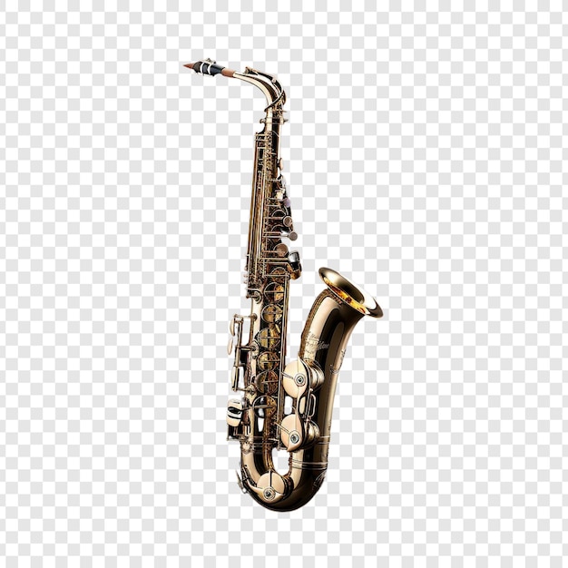 Free PSD saxophone isolated on transparent background