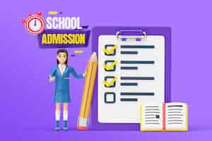 Free PSD school admission background