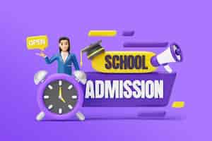 Free PSD school admission background