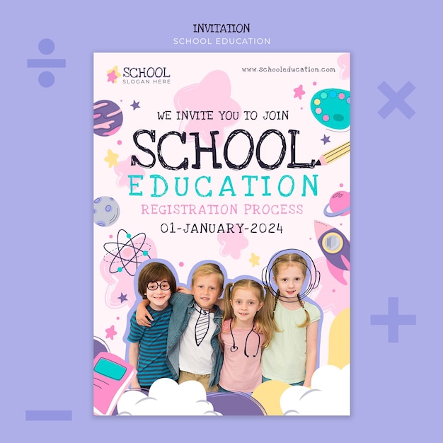 School education template design
