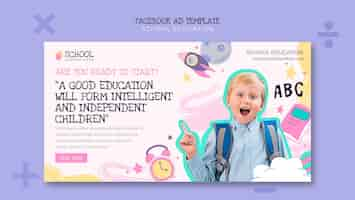 PSD gratuito progettazione del modello di istruzione scolastica