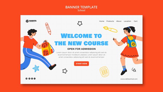school template design