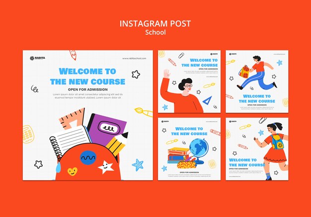 School template design