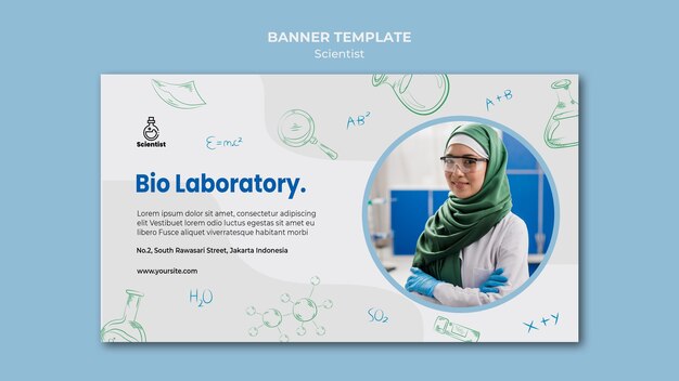 Science club banner template