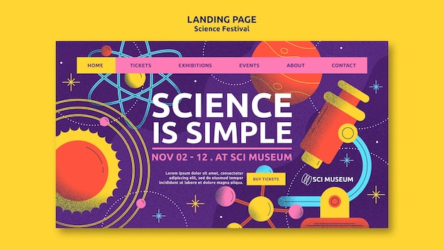 Science festival template design