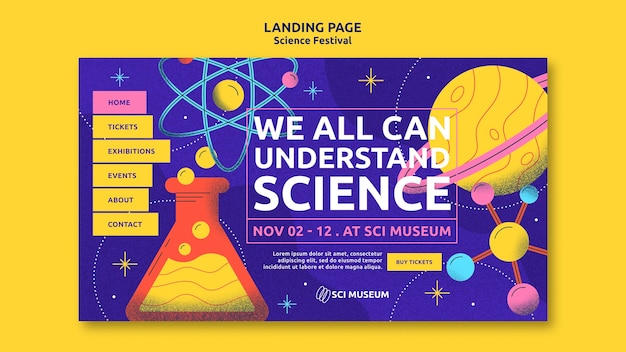 Science festival template design