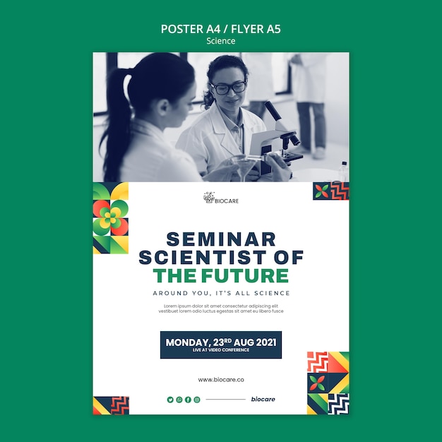 science poster template design
