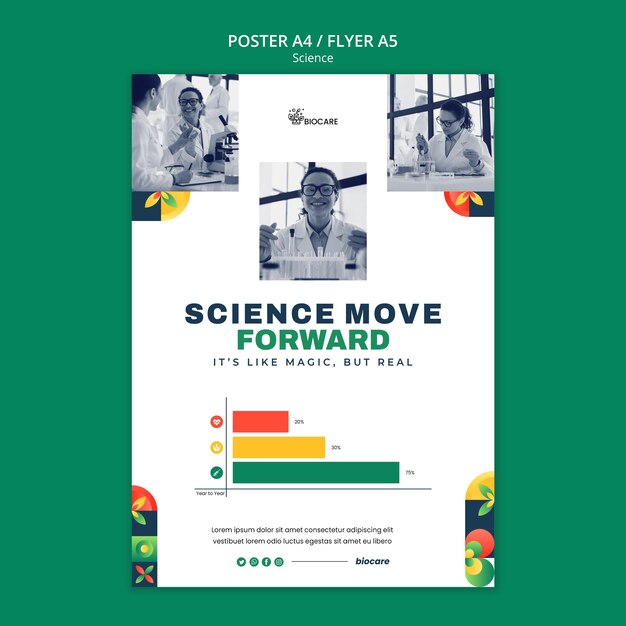 science poster template design