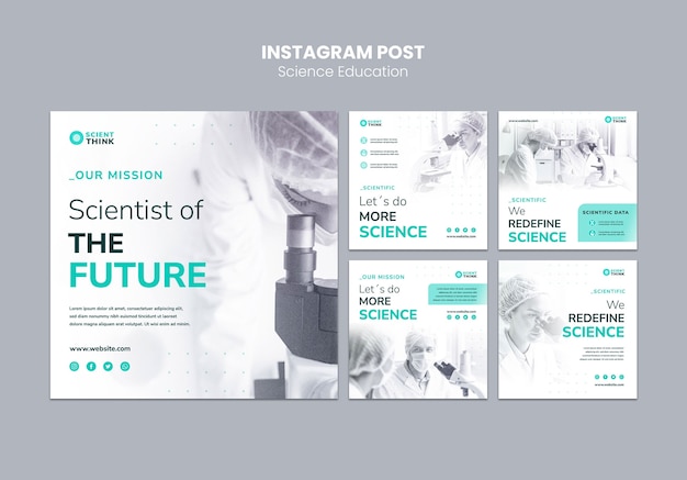 Science research instagram posts collection