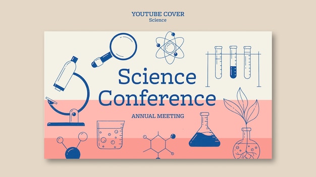 Free PSD science template design