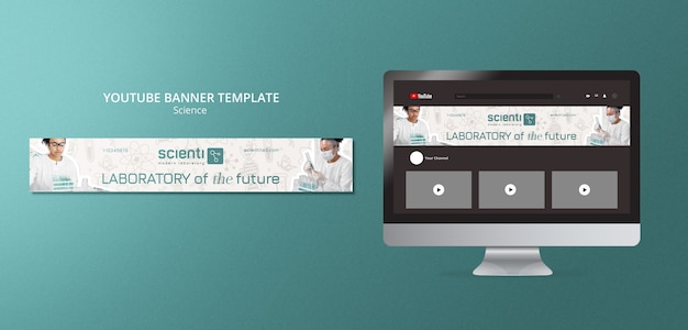 Free PSD science template design