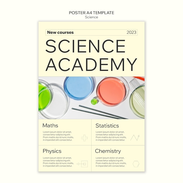 Free PSD science  template design