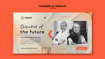 Free PSD science template design