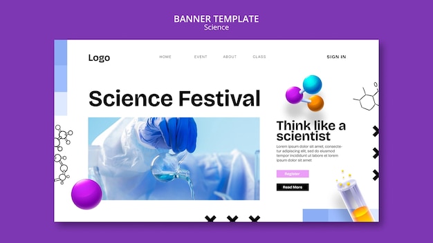 science  template design