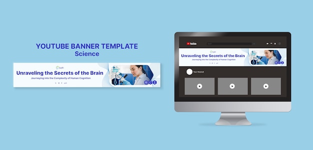 Free PSD science template design