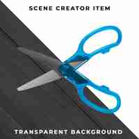 Free PSD scissors object transparent psd