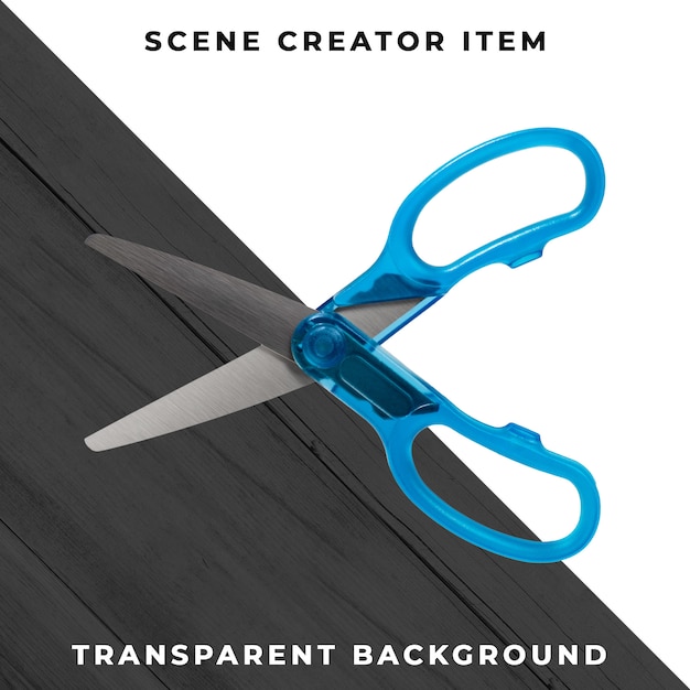 Scissors object transparent PSD