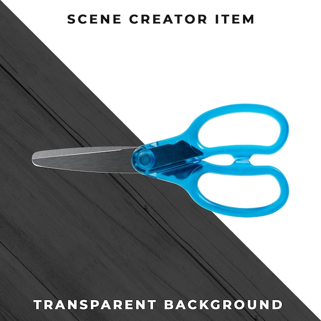 Scissors object transparent psd