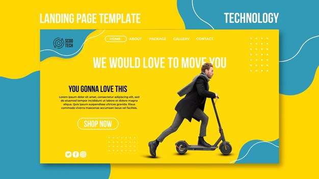 Scooter promo landing page