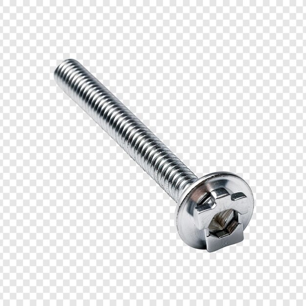 Free PSD screw isolated on transparent background